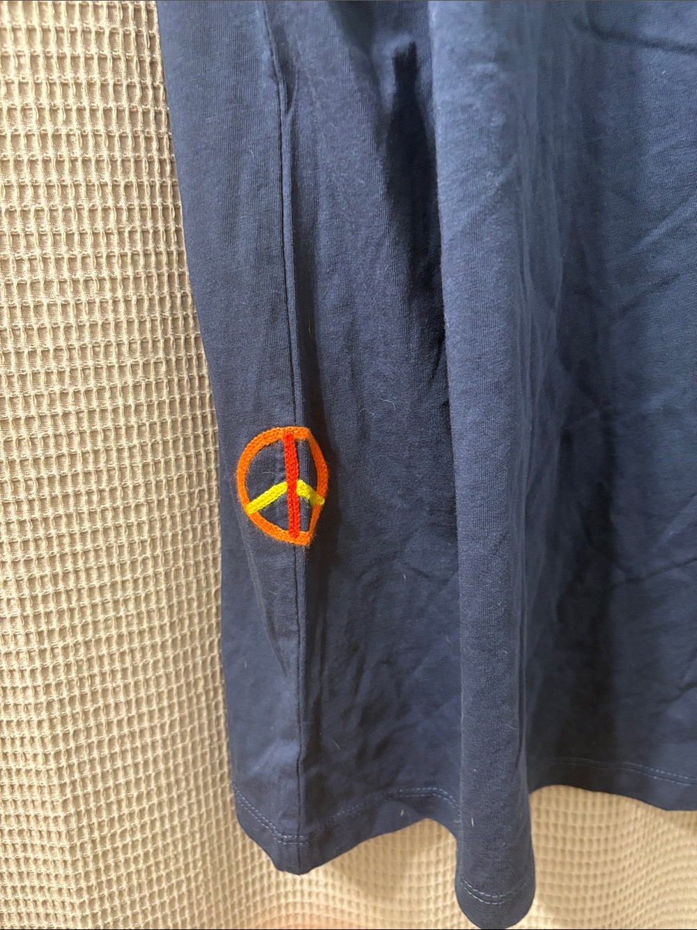 Chaser Navy 'Peace' Short Sleeve Graphic Tee - Picture 5 of 7